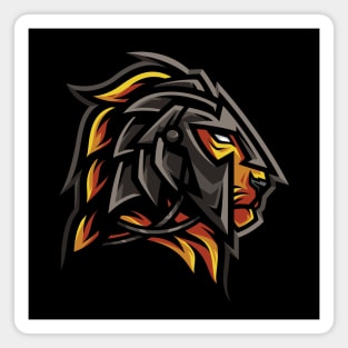 golden gladiator lion Magnet